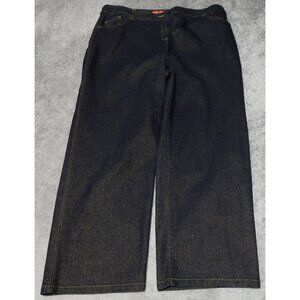 Latina Life Jeans Women's Size 20 Gold Shimmer Fabric Straight Wide Leg Casual
